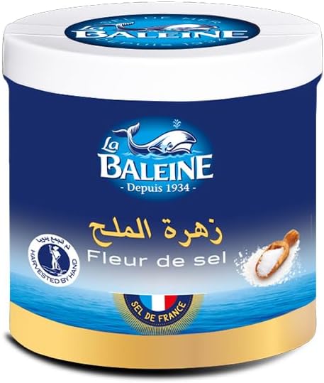 Fleur de Sel de Camargue - Premium French Finishing Sea Salt, Hand-Harvested Gourmet Sea Salt Crystals, 125g