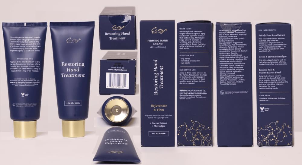 City Beauty Restoring Hand Treatment - Moisturizing Hand Cream - Dry Hand Relief - Solution for Wrinkled, Crepey Hands & Dark Spots - Wash-Resistant - Anti-Aging Cruelty-Free Skin Care - Image 9