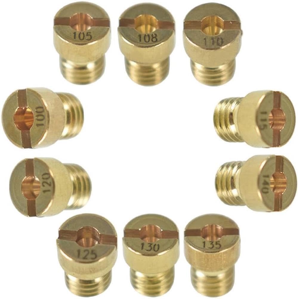10pcs Carburetor Main Jet kit &(10pcs Set) Slow/Pilot Jet For PWK OKO CVK OEM for Genuine Replacement