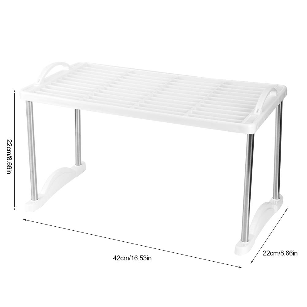 Nxconsu Étagère D'armoire Extensible En Hauteur Réglable Pour Armoire De Cuisine, Garde-manger, Placard Sous évier, Plan De Travail, économiseur D'espace De Rangement, Empilable, En Métal Robuste