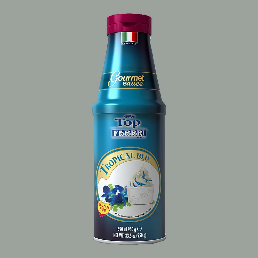 Lucgel Topping GustoTropical Blu Salsa Dolce Gourmet per Gelati e Dessert 950 g Fabbri