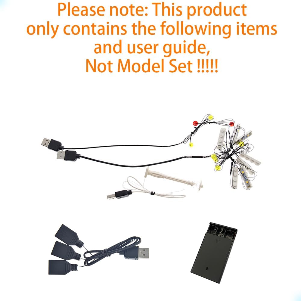 Bricks Light Kit for Creator Expert Corner Garage Building Blocks Model - Compatible with Lego 10264 (Model Set Not Included)