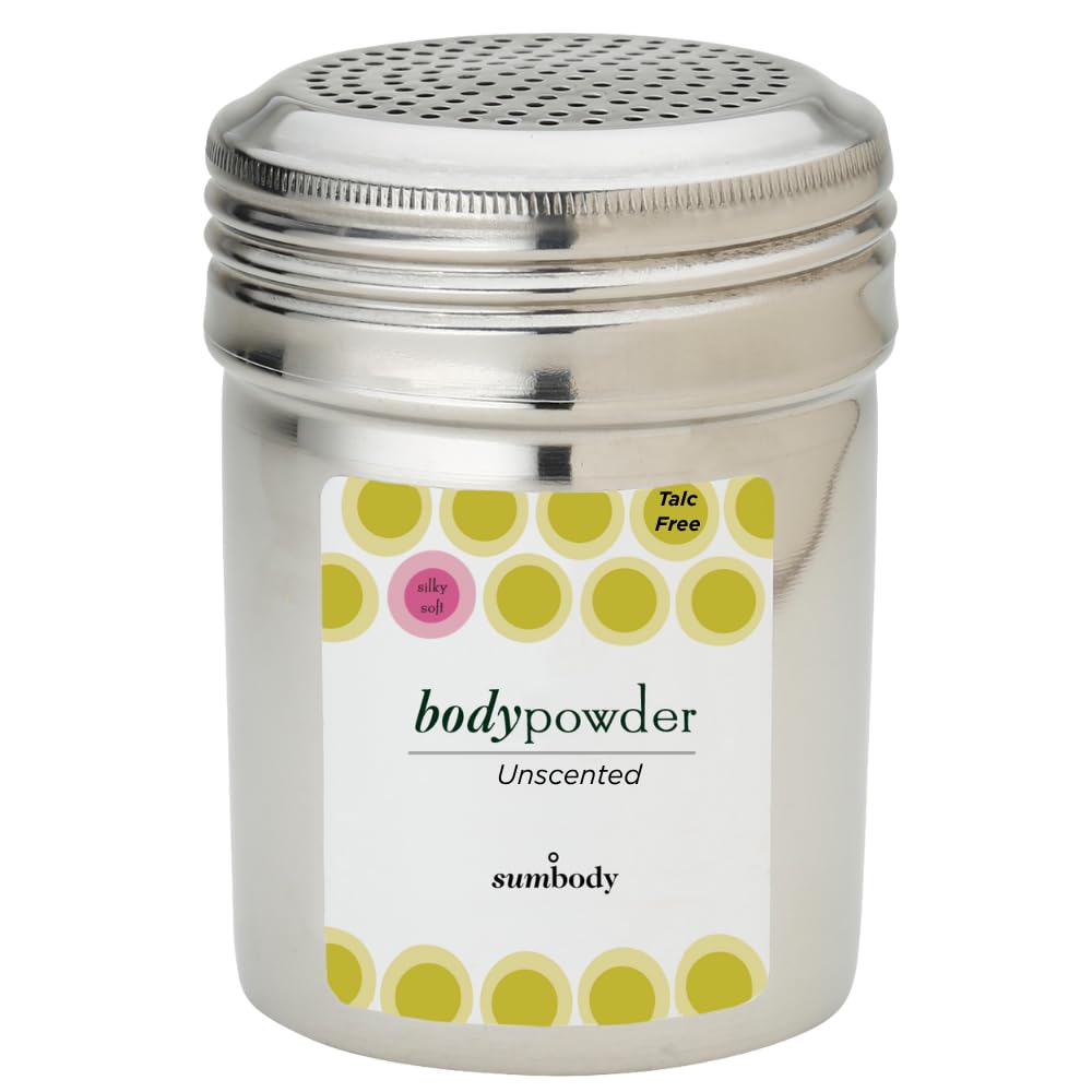 Sumbody Pure Arrowroot Natural Organic Unscented Body Powder - (4oz) Talc Free Cornstarch Free for Men, Women, Teens, Baby Powder Sweat Absorbing,