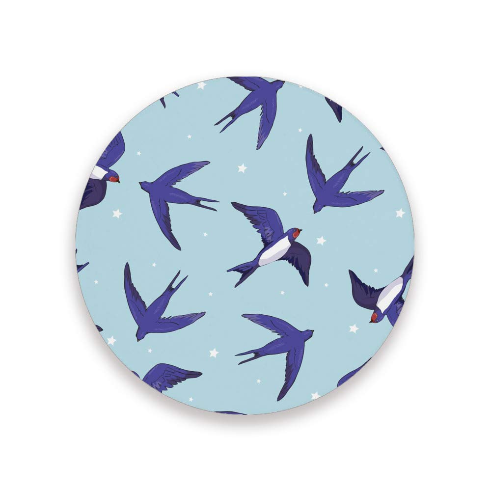 Dessous de verre absorbants en céramique bleu lot de 4 idée cadeau