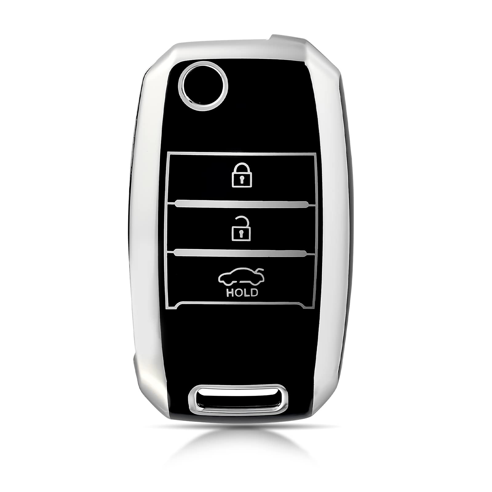 Custodia Portachiave 3 Pulsanti Per Kia Sportage, Soul, Rio - Sostituto Perfetto Per Telecomando Originale