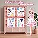 BVI BOOMERVIVI Magnetic Dress Up Doll, Magnet Princess Clothes Puzzles for Toddler, Dress Up Game Travel Toys, DIY Magnetic Paper Dolls for Girls Age 4-7, Learning Created Imagine, Birthday (Liz)