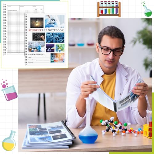 Cuadernos de laboratorio autocopiativos con hojas perforadas para un duplicado exacto e inmediato 6