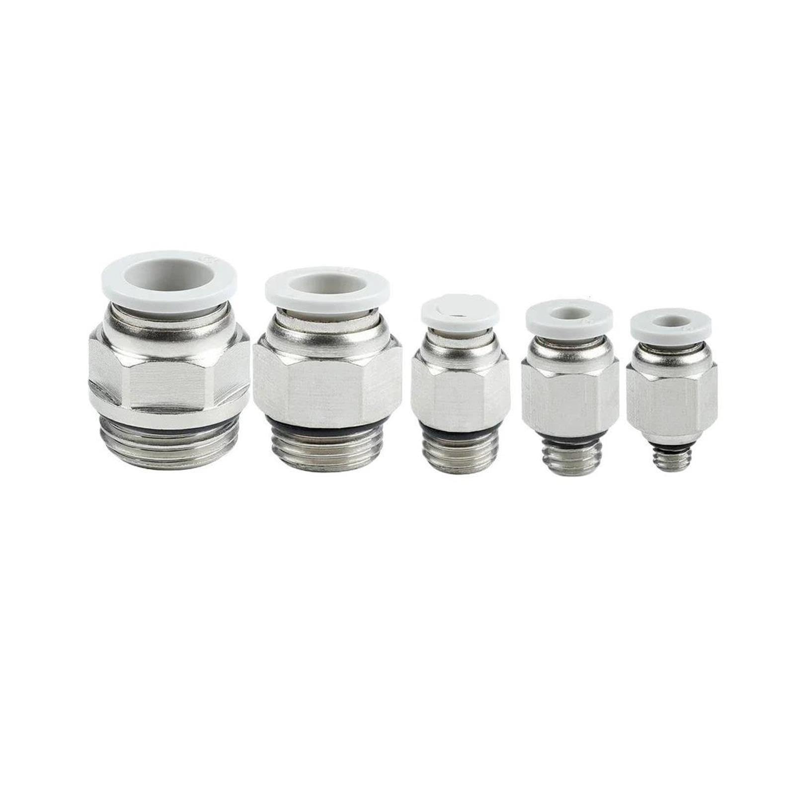 10-teiliges Kunststoff-PC-Push-In-Pneumatik-Rohrverbinder-Set