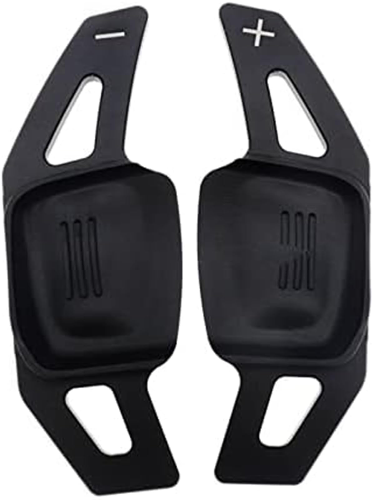 MKVAXR steering wheel paddle shifter Shift Paddles Car Paddle Shifter Extensions Steering Wheel Extension Shifters Gear Stickers Parts, for Vw, for Polo Mk6(BLACK One Size)