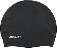 Sporti Silicone Swim Cap for Women & Men - Lightweight, Non-Slip, Easy-On Hair Protection for Adult Swimmers, Vibrant Colors