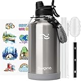 Swigina [2-in-1-Deckel] Isolierte Wasserflasche mit Silikonmanschette (48 Stunden kalt/24 Stunden...