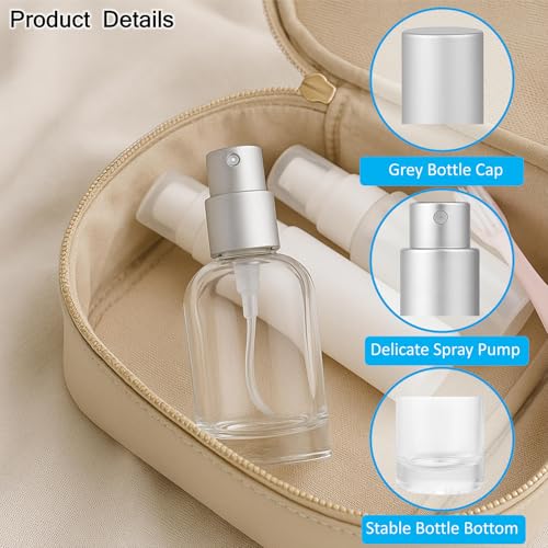 4 Envases Atomizadores de Vidrio Claro 30 ml Pack miniatura 3