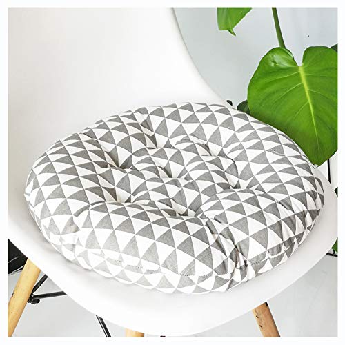 YOUCAI Floral Coussin Rond De Chaise Décoration De Meubles De Jardin pour Chaises De Cuisine Jardin Salle À Manger Galette De Chaise ,Gris2,40x40cm Cover