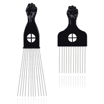 Twist Sponge for Textured Hairtype with Metal Pick and Hair Pick Comb for Curly Hair