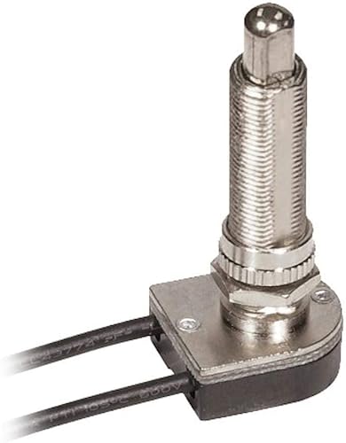 Satco 80-1410 Interruptor de empuje de metal de encendidoapagado, color disponible en Yaxa Venezuela