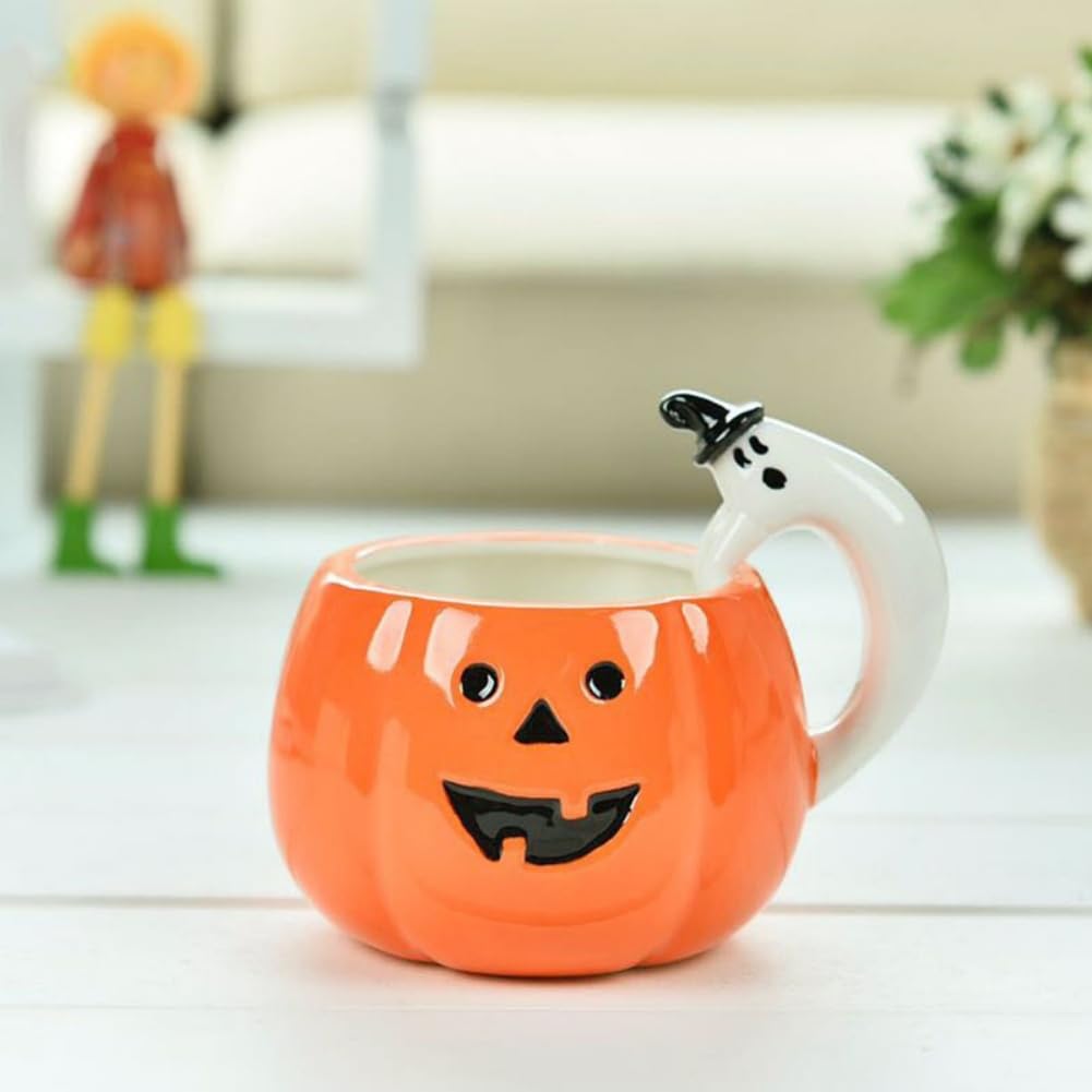Amazon.com: ZaH Halloween Pumpkin Mug Ceramic Cup Halloween Party