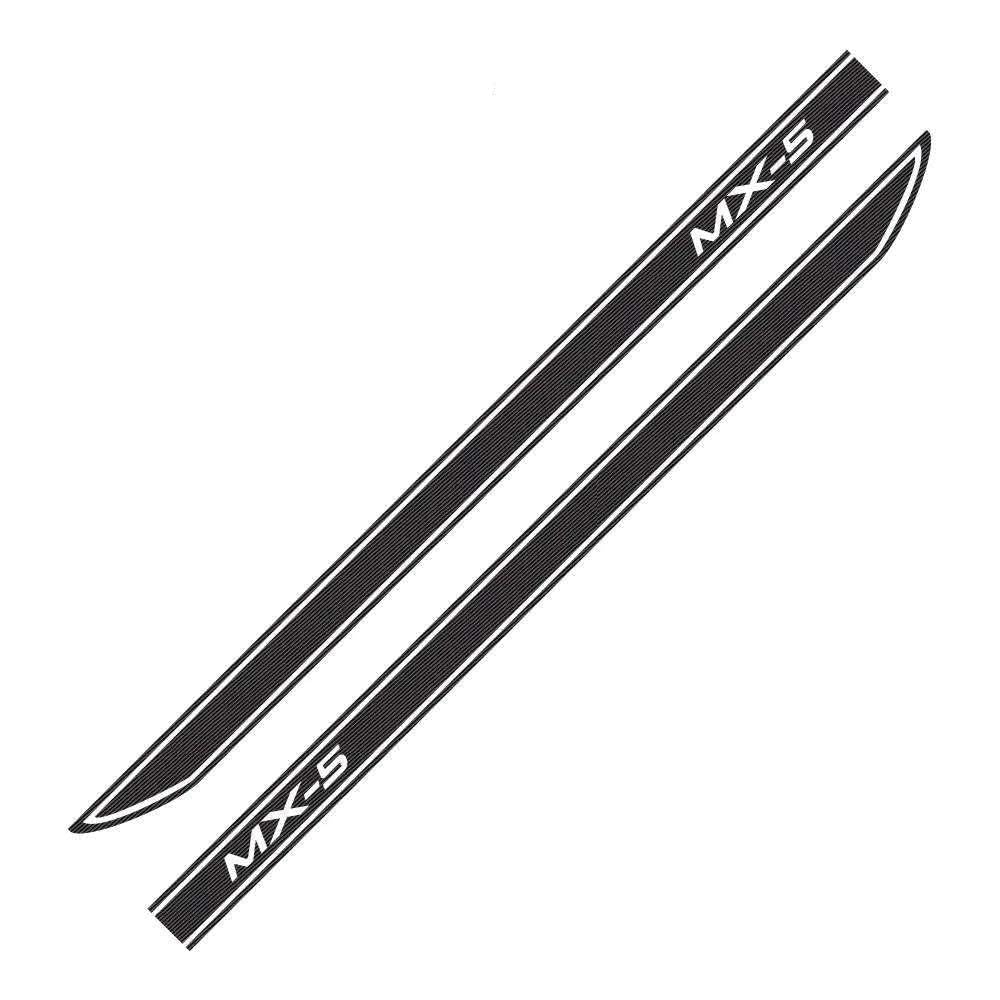 2PCS Car Side Door Stickers,for Mazda MX-5 DIY Racing Sport Stripes Tuning Auto Accessories Film DIY Decals