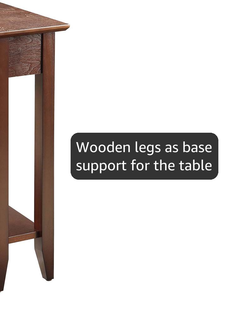 Amazon.com: Convenience Concepts American Heritage Wedge End Table