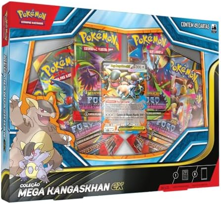 Pokémon TCG, Coleção Mega Kangaskhan ex, Carta Laminada Promocion...