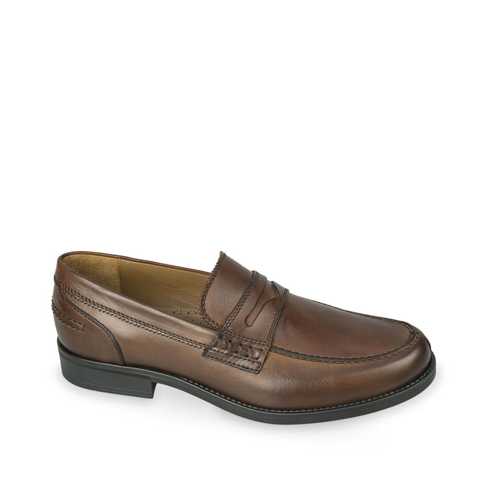 Mocassino Uomo Valleverde 20813 In Pelle Marrone – Calzatura Primavera-estate 2022, Larghezza Normale, Taglia EU 43, Per Tutte Le Occasioni - copertina