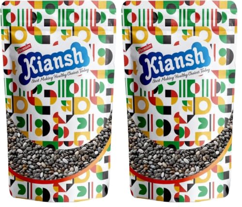 Image of Kiansh Dry Fruits Nuts and Seeds (Chia Seeds, 200g) (Pack of 2)