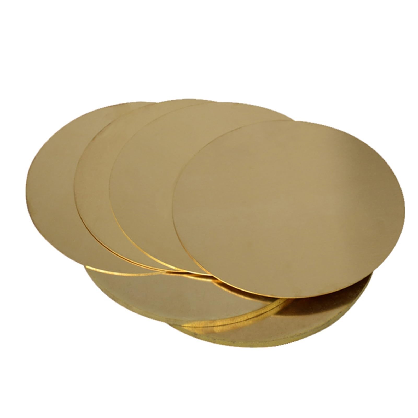 Messingscheibe, rundes Blech, Durchmesser 50 mm, 100 mm, 150 mm, 200 mm, Kupferlegierungsblech (Size : 1.0 x 100mm (2Pcs))