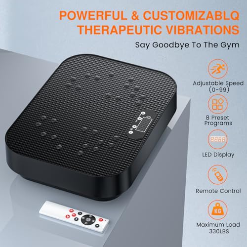 Vibration Plate Exercise Machine, 2025 Upgraded Fitness Vibrating Lymphatic Drainage Full Body Workout Shaker for Weight Loss, Featuring a 330 Lbs Capacity Vibrate Fitness Platform with 8 Modes - Image 7