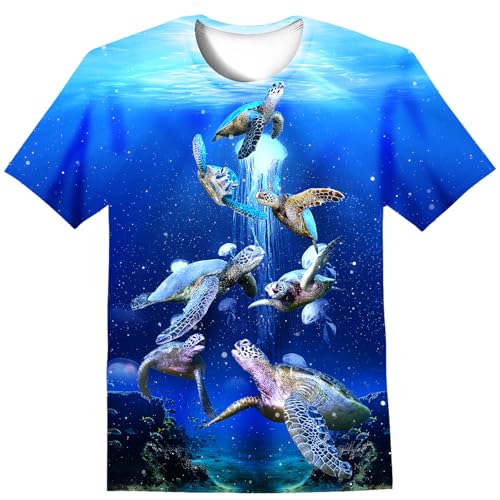 Image of LAIDIPAS Boys Girls 3D Graphic T-Shirt Short Sleeve Tops Tees 6-16 Years