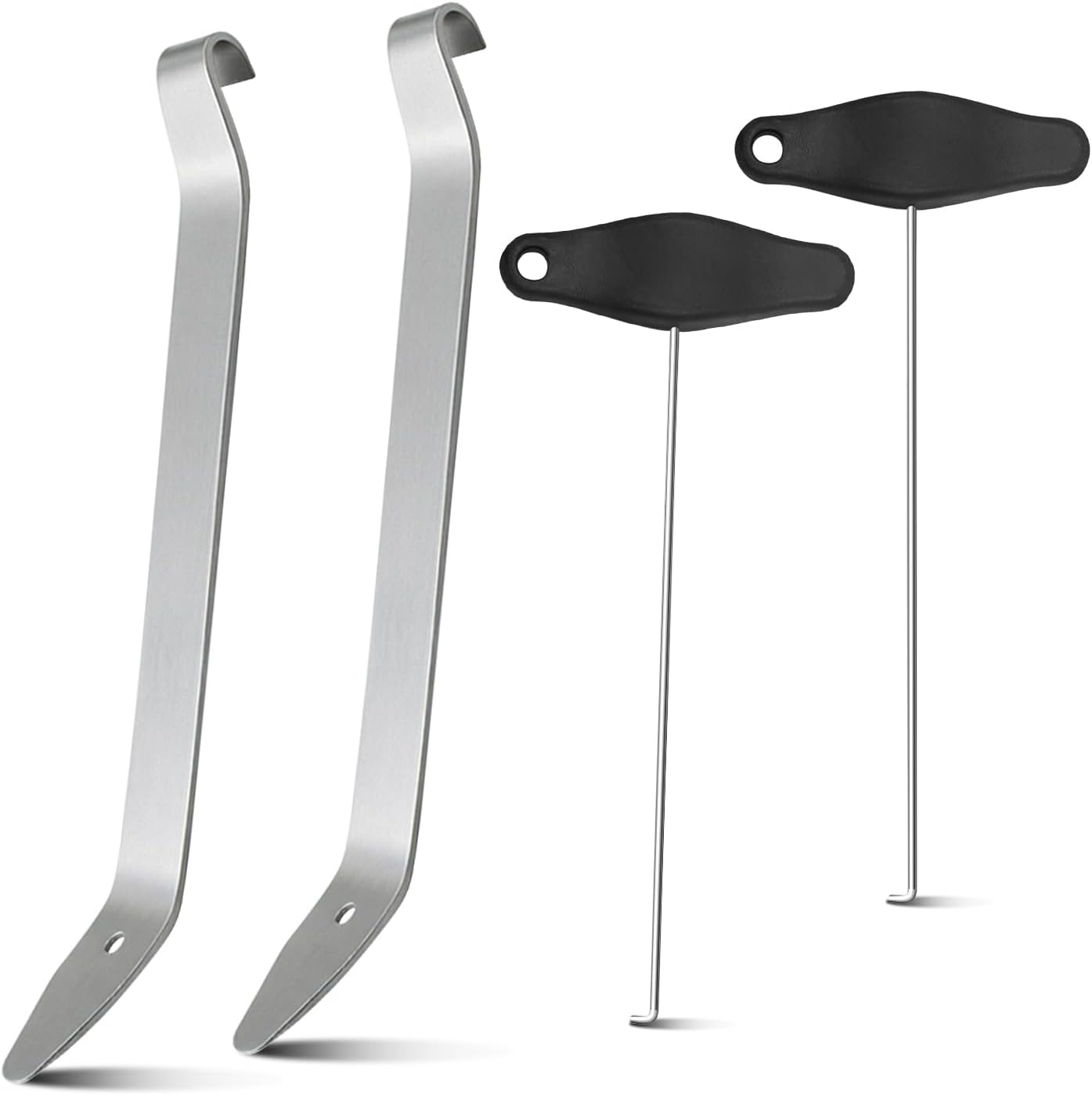 4PCS Instrument Cluster Removal Pulling Hooks Tool & Pry Bar Tool
