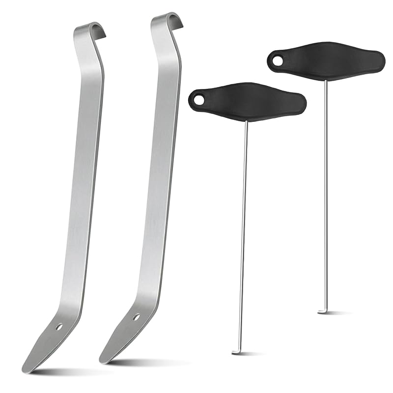 Kit de Ferramentas para Remoção de Painel de Instrumentos e Acabamentos JEUCLEL com Ganchos e Espátulas, 4 peças