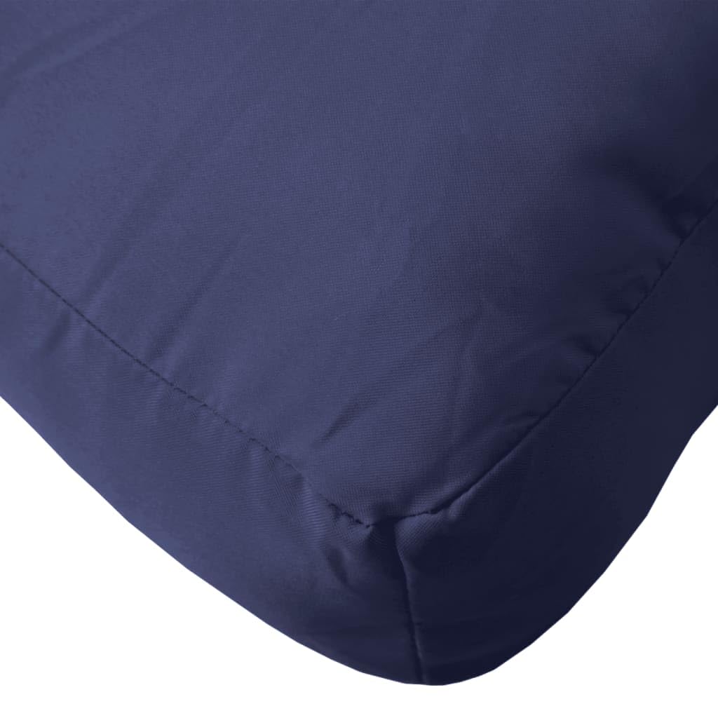 vidaXL Coussin de Palette, Galettes de Chaise, Coussins de Siège, Décoration de Canapé Jardin Terrasse Patio Extérieur, Bleu Marine Tissu
