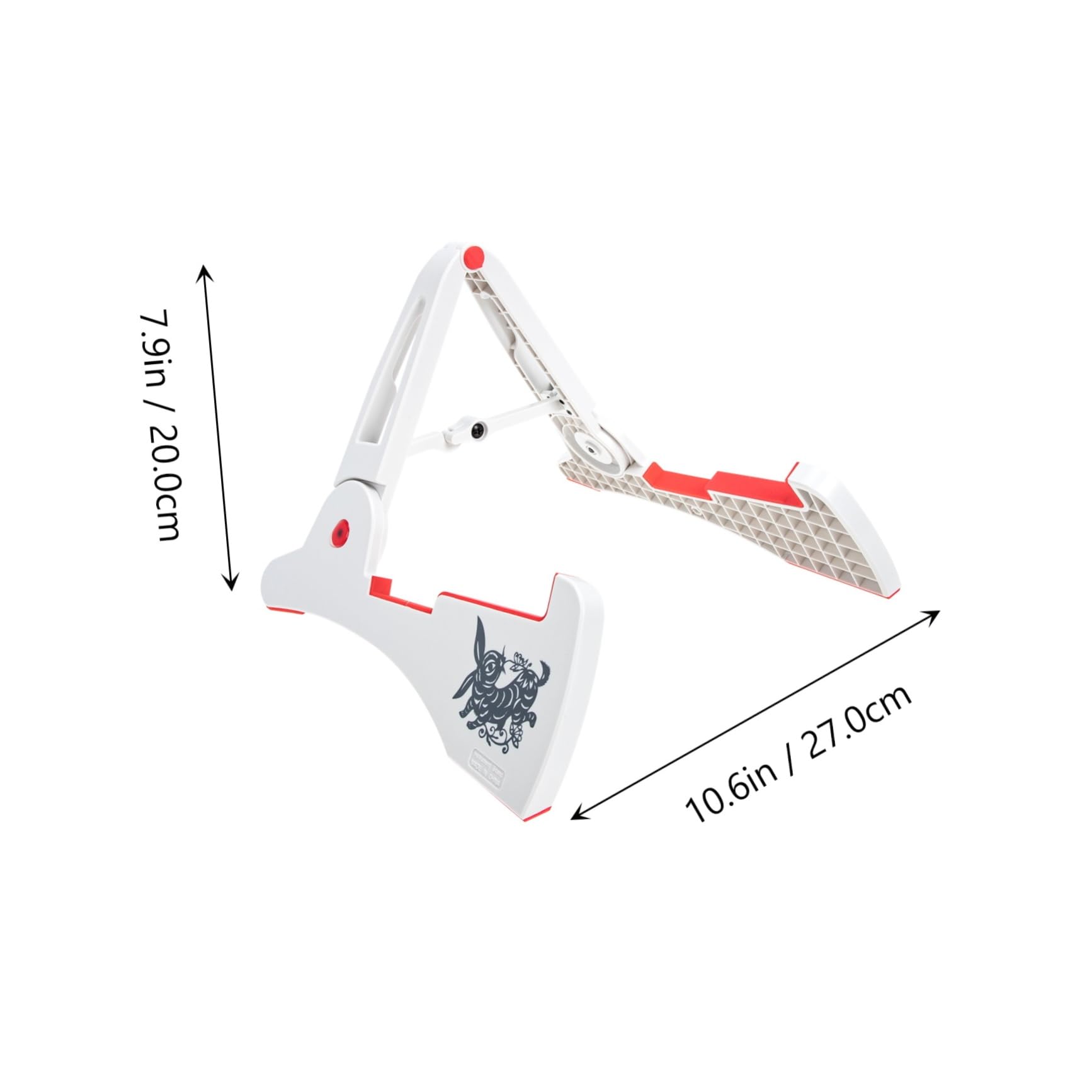 FUNOMOCYA Folding Music Stand Portable Violin Guitar Stand Movable Chute for Accurate Instrument Positioning