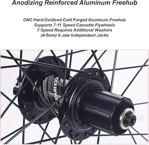 Roues de vélo de route légères 66 cm axe traversant Boost frein à disque - 4