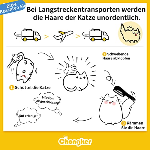 Chongker Kuscheltiere Plüschtier Katze, echte Größe, handgefertigt, Geschenk für Kinder, Frauen – Bild 5