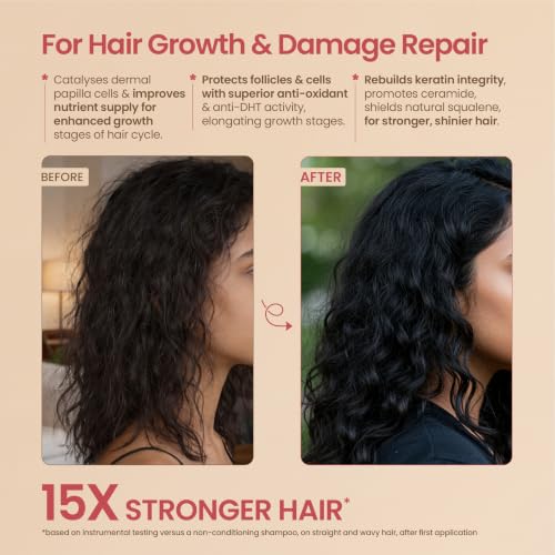 Image of Nat Habit Hibiscus Quercetin Hair Jal - Hair Serum Spray for Hair Growth & Damage Repair, Lightweight Leave-In, Non-Greasy 200ml