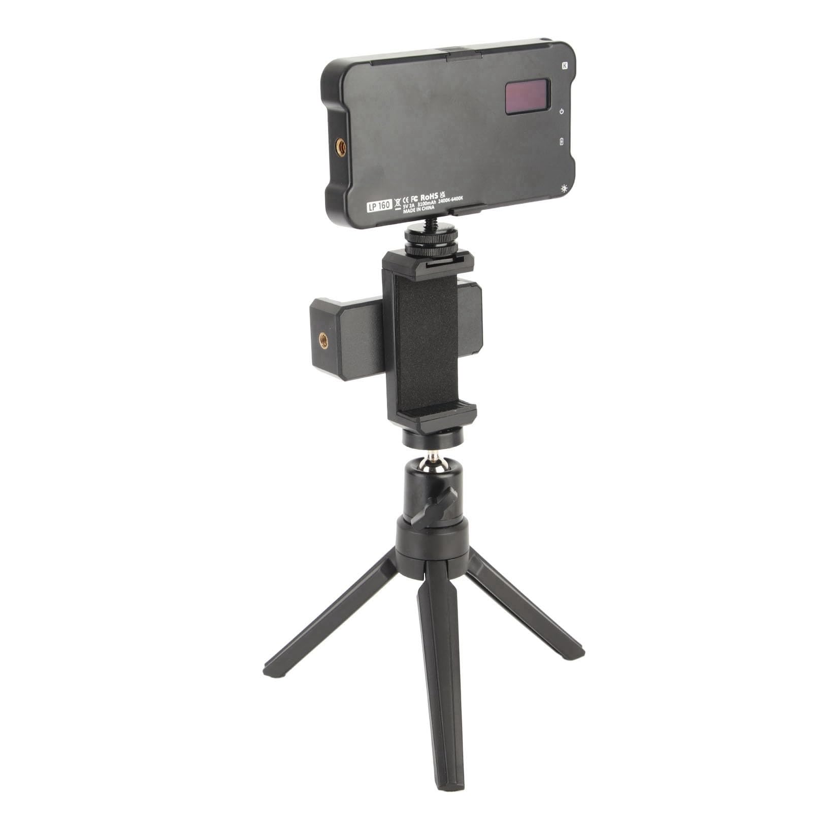 CCYLEZ Luz de Relleno con Clip para Fotografía, Brillo y Temperatura de Color Ajustables, Teléfonos Inteligentes y Cámaras, Diseño Portátil Liviano