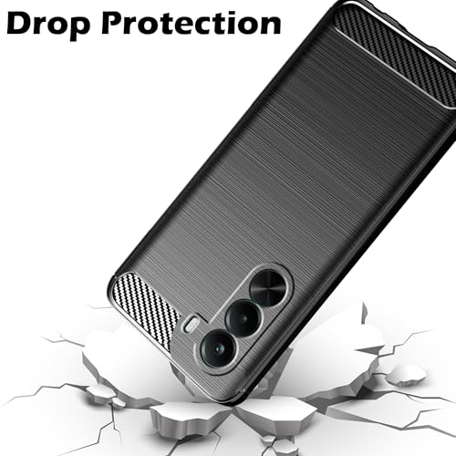 Image of Amazon Brand - Solimo Back Cover Case for Realme P4X 5G | Compatible for Realme P4X 5G Back Cover | 360 Degree Protection | Soft and Flexible (TPU | Matte Black)