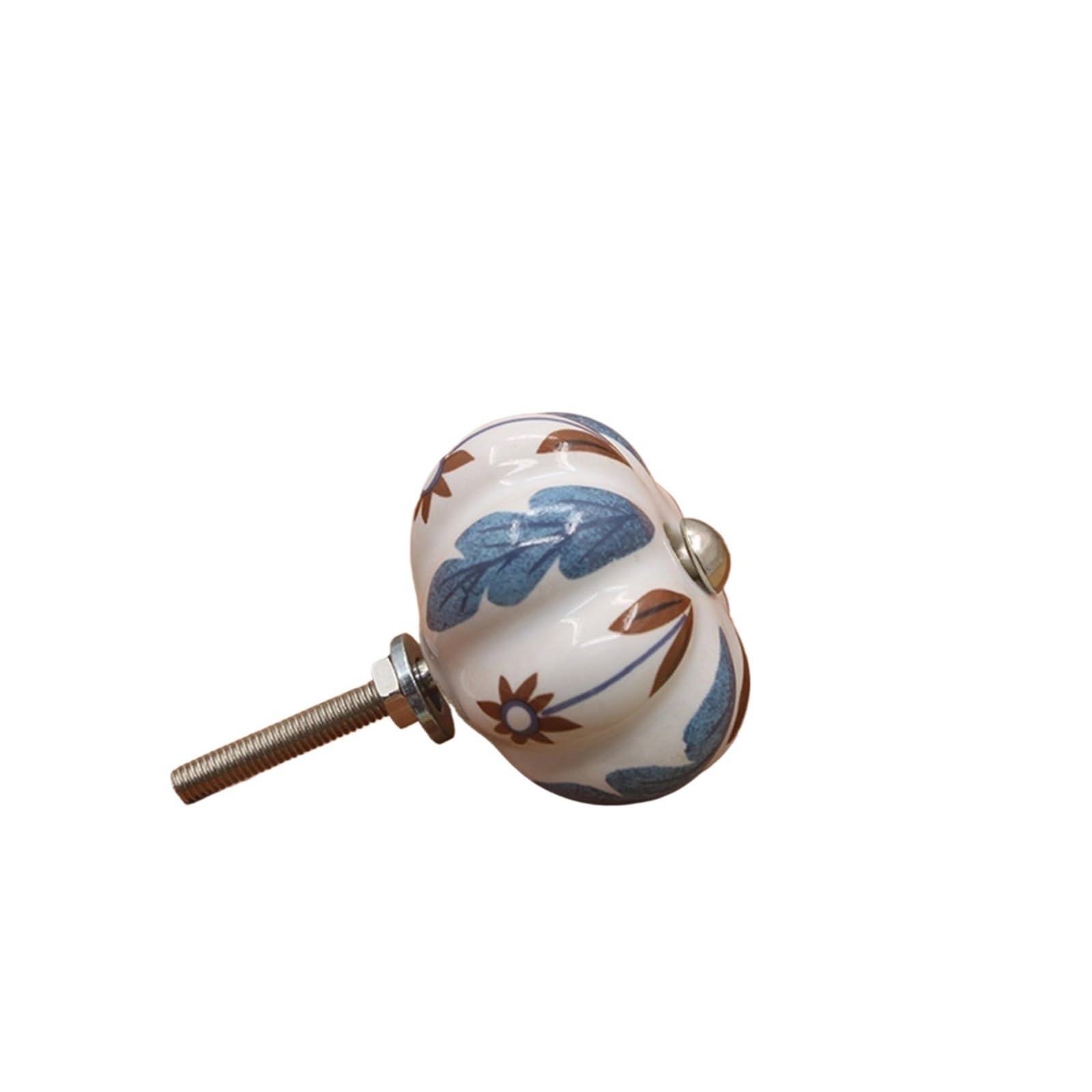 GNYVZXPLQ Ceramic Handle Drawer Knobs, 6pcs Ceramic Cabinet Handles Single Hole Multicolor Pastoral for Drawer Door(Color 10)
