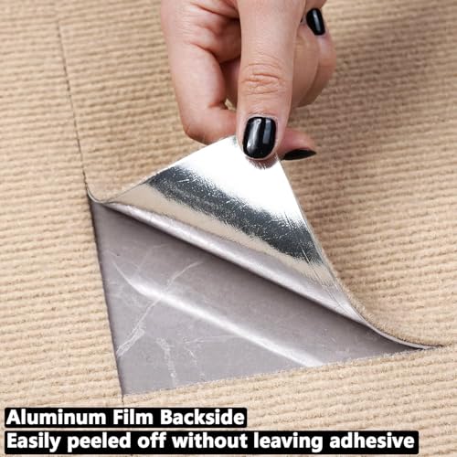 Orgthin 30Pcs Carpet Tiles Peel and Stick, Self Adhesive Carpet Floor Tile 12” x 12”, Khaki Soft Padded Flooring Sticker, Home Decor for Bedroom Living Room Office, 30 sq ft per Box by Orgthin - Image 6