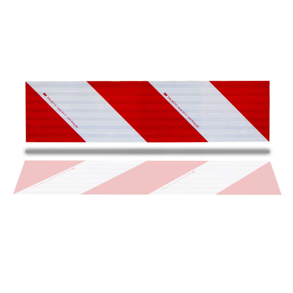 3M-Folien magnetische Kfz-Warnmarkierung Set 4 Stück 45x15 cm reflektierend Baustellenfahrzeug