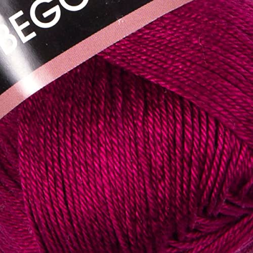 Image of Yarnart Begonia Yarn 100% Cotton, Premium Soft Cotton, for Knitting, Crochet & Amigurumi, Pastel & Shiny Colors, Baby Yarn, 1.76 Oz (50g) / 185 Yrds (169m) (0112)