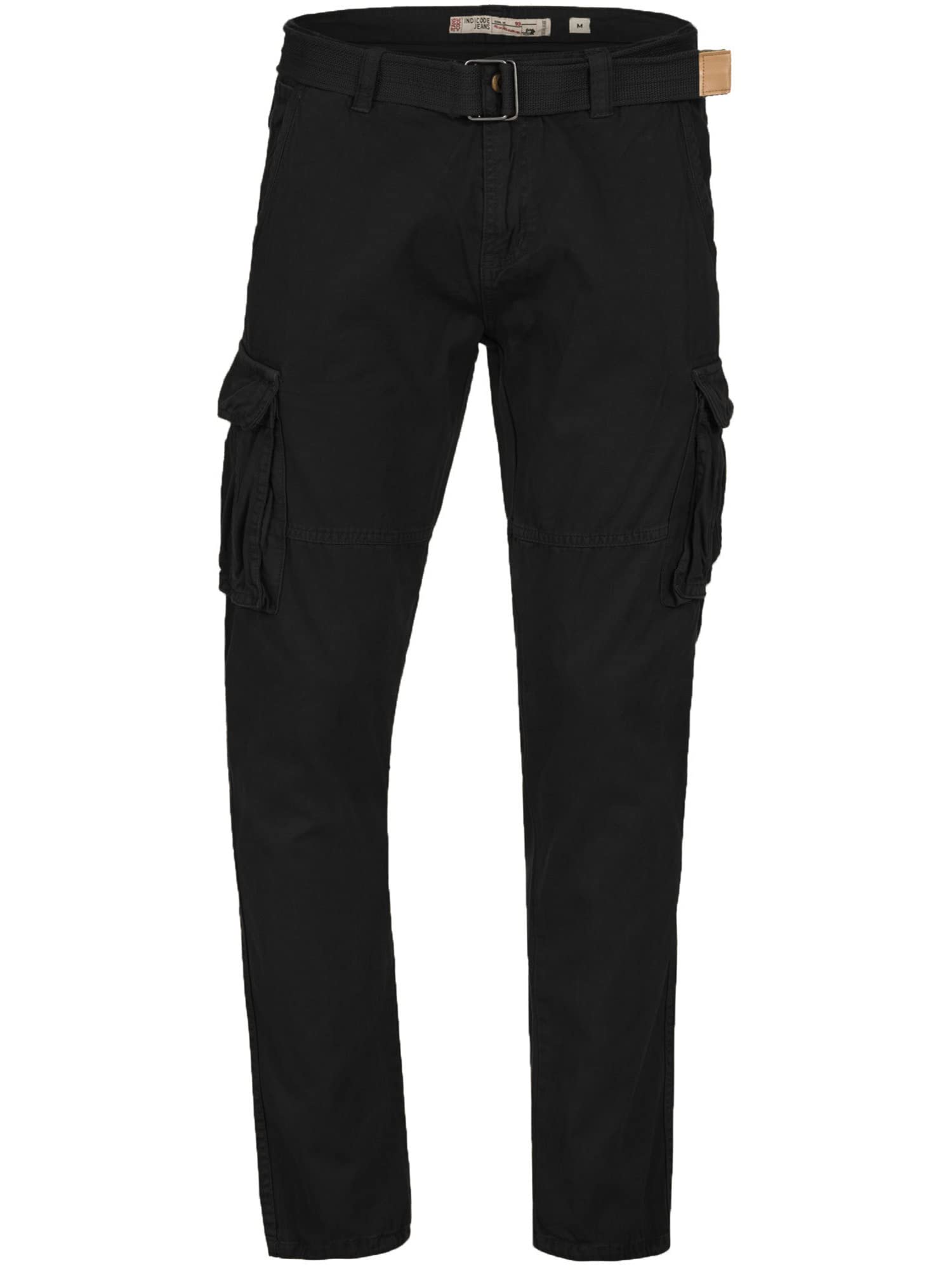 Indicode Uomini William Cargo Pants | Pantaloni Cargo in Cotone con 7 Tasche Incluso Cintura