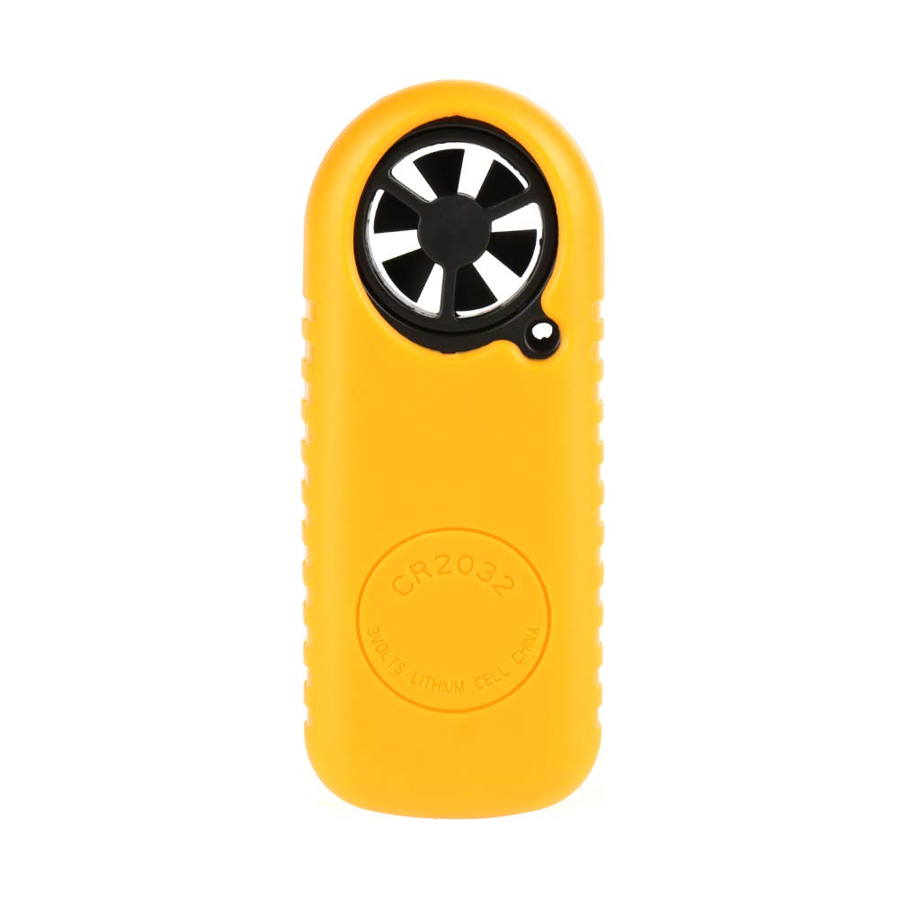 Ausla Anémomètre Numérique Portable, Thermomètre de Rétroéclairage LED, Jauge Précise de Vitesse du Vent pour la Voile, la Pêche et les Aventures en Plein Air