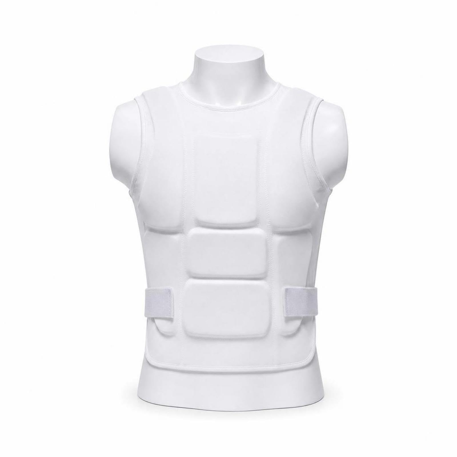 Padded Chest Protector Vest Shock-Absorbing Guarding for Fighting Arts Artists, Athletes, Physical Training, Sparring, Basketball L-image-32