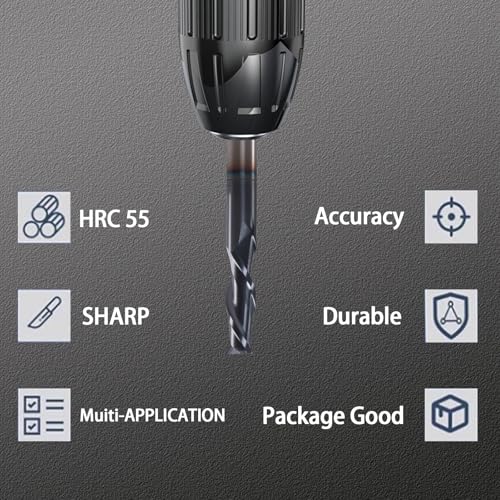 Image of 2 Flute 1 /8 inch Square End Mill with AlTiN Coating -Machining of Deep Grooves in High-Hardness Steels and Alloys, 1 /8 inch Cutting Diameter, 1 /2 inch Flute Length, 1-1 /2 inch Overall Length