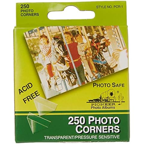 Pioneer PCR-1 Photo Corners Self Adhesive, Clear Cover