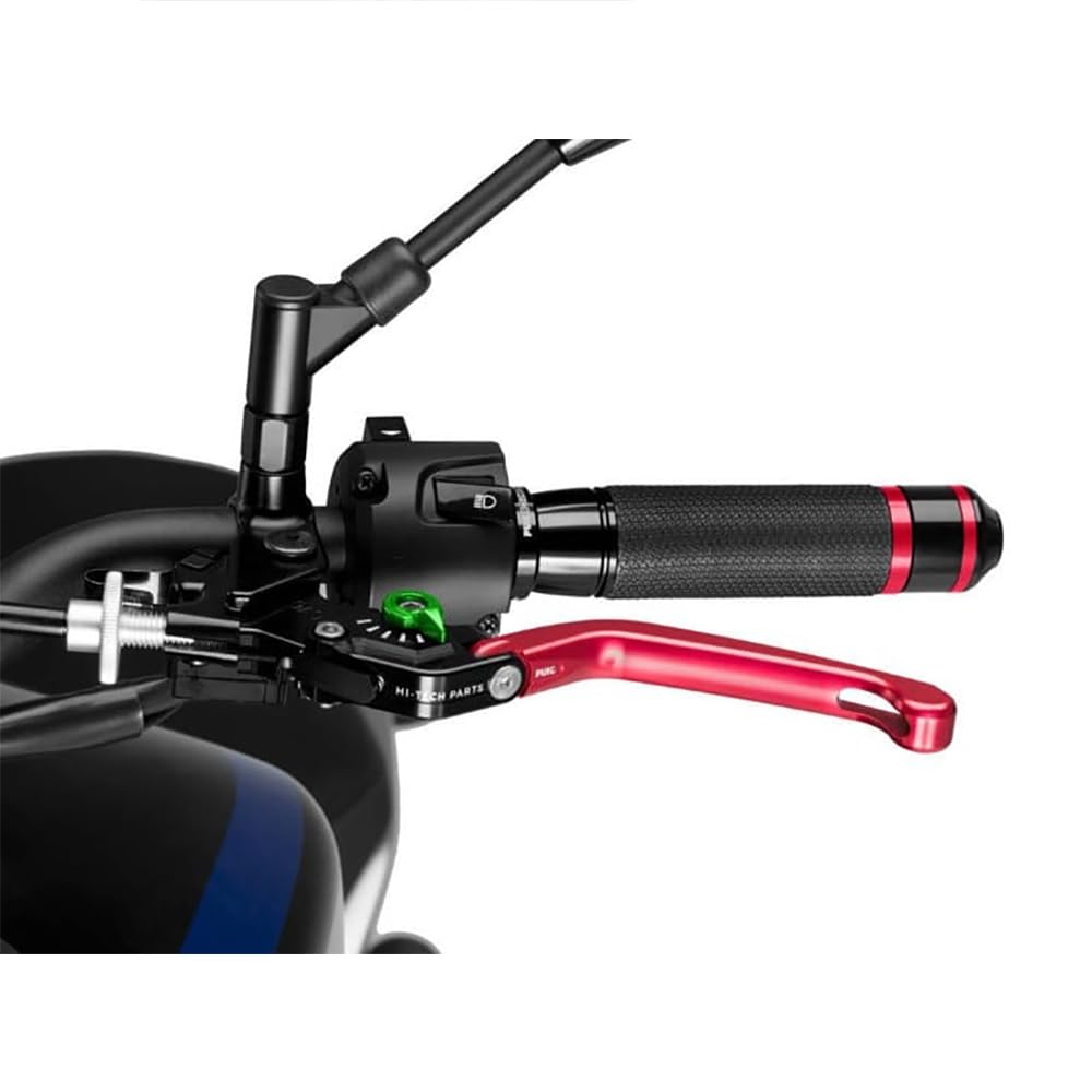 Levier d'embrayage pliable 3.0 rouge vert pour commande guidon moto 210 - 2