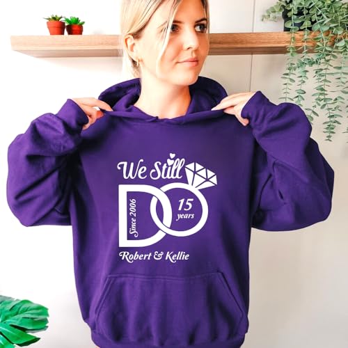 We Still Do Hoodie, Custom Wedding Anniversary Hoodie, Valentines Day Gift For Married Couple4