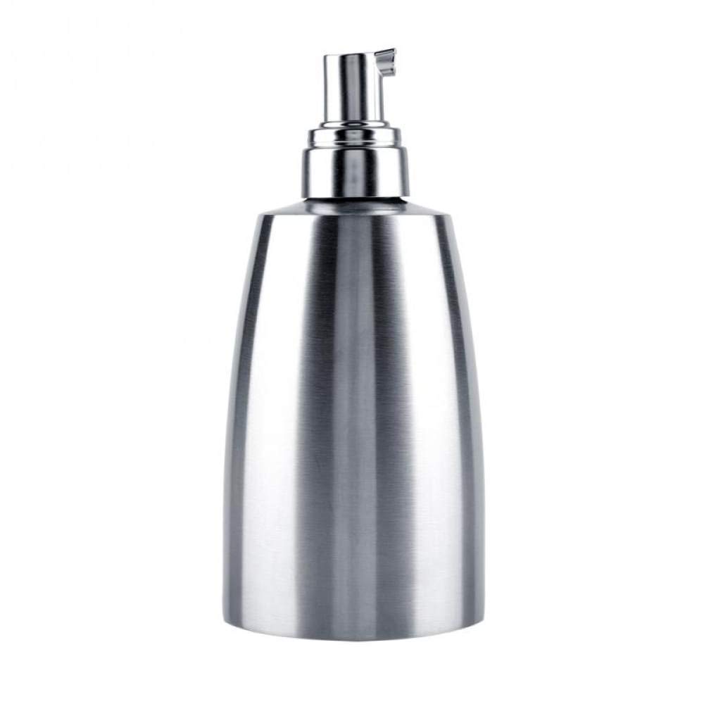 400 ML en Acier Inoxydable Mousse Savon Lotion Distributeur, Liquide Pompe Bouteille Salle de Bains Pompe en Mousse Bouteille shampooing Lotion Distributeur conteneur