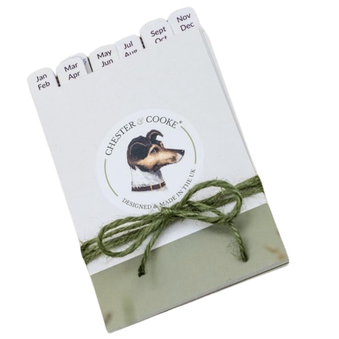 Chester & Cooke Handmade Seed Box Divider Cards Seed Organiser cards for a seed box - 3 x sets included in a pack of Seed Box Divider cards - Gifts for Gardeners for a Seed organiser box